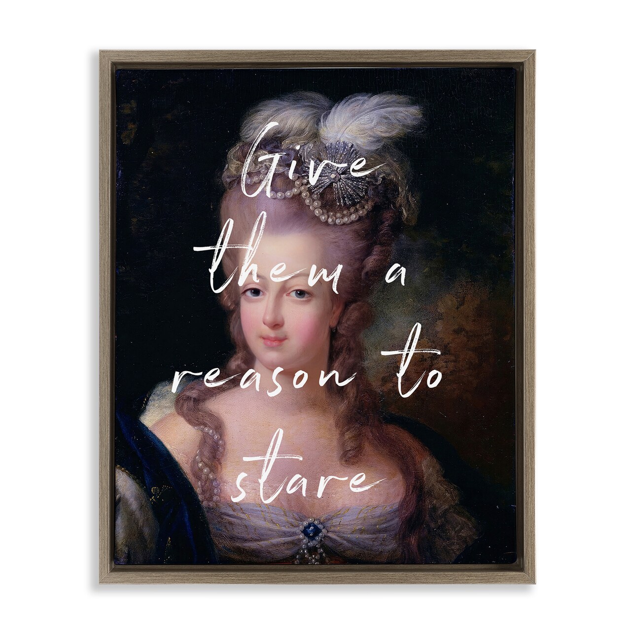 Stupell Industries Give Them A Reason To Stare Floating Frame, design by Tina LeCour
